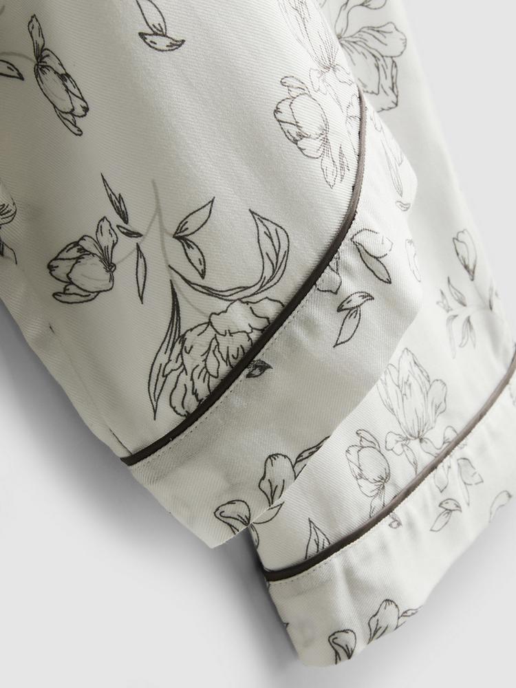 Primark Floral Piped Boyfriend Pyjama Set
