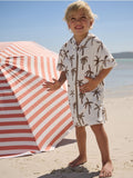 Neutral Palm Towelling Zip
Through Cover-Up