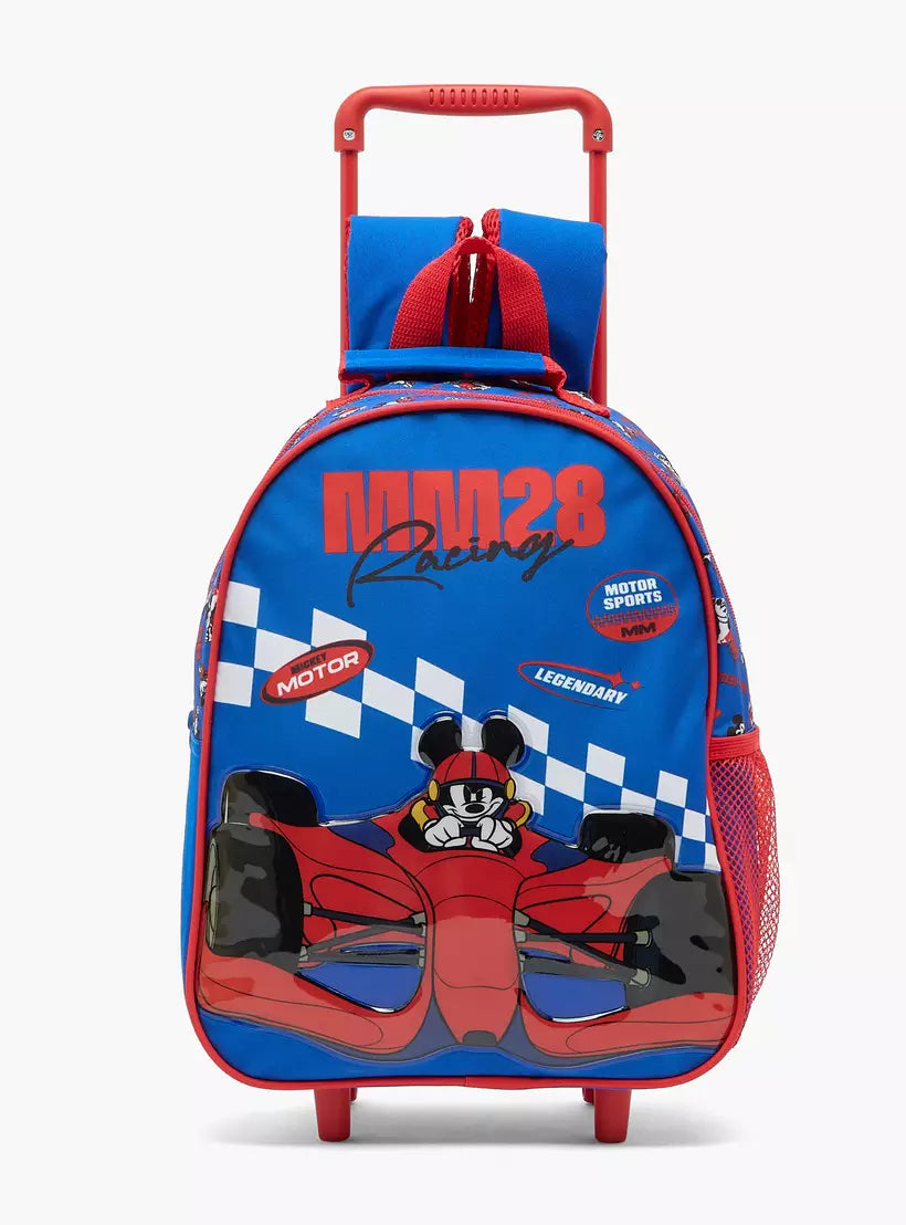 Disney Mickey Mouse 3-Piece School Trolley Bag Set  14 inches