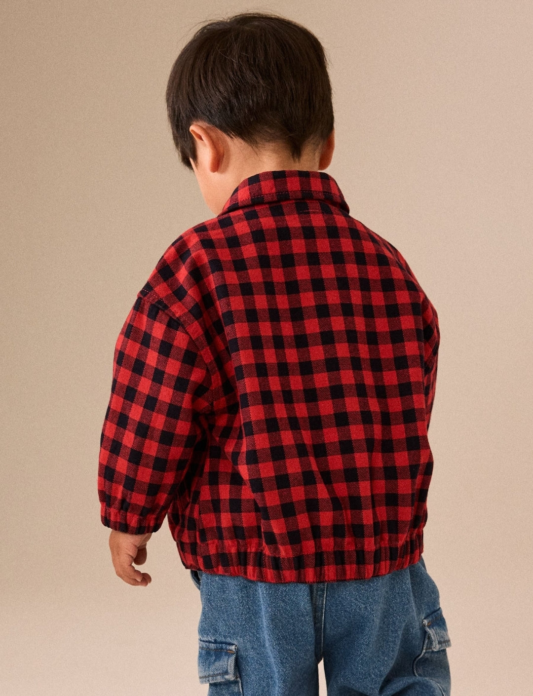 Red Cotton Twill Gingham Check
Overshirt