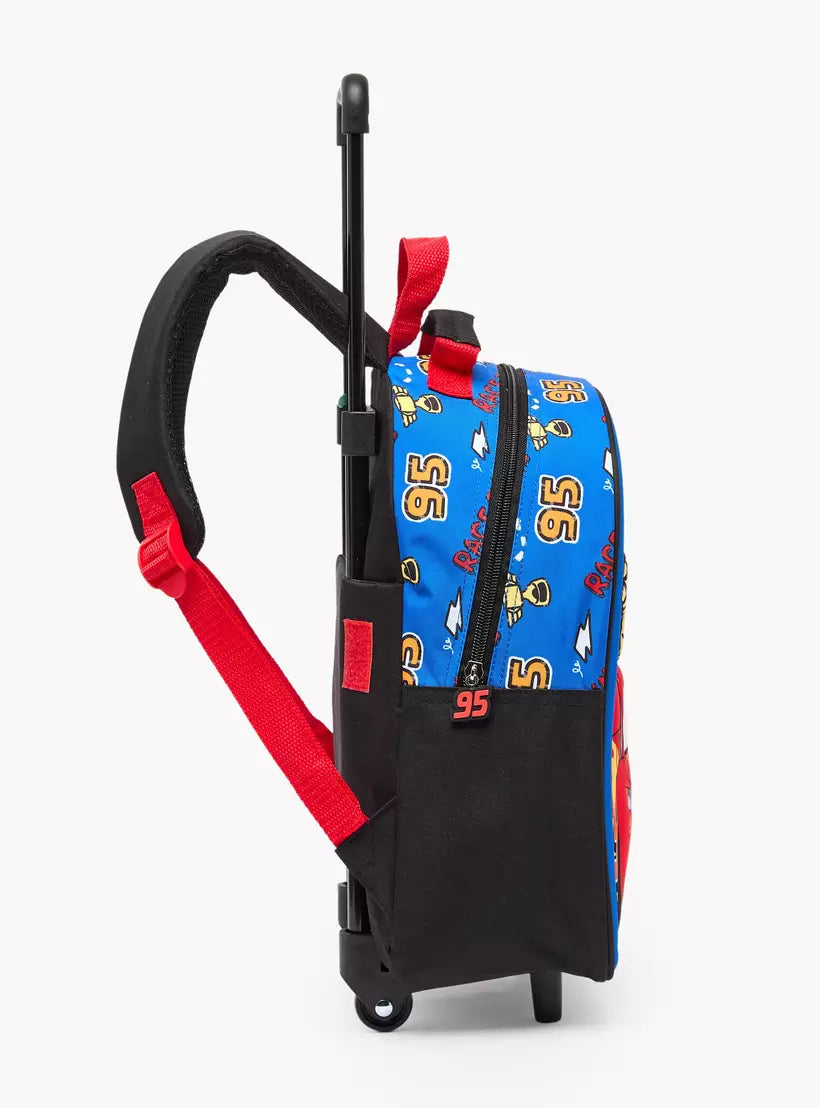 Disney Cars Print 3-Piece School Trolley Bag Set 14 inches
