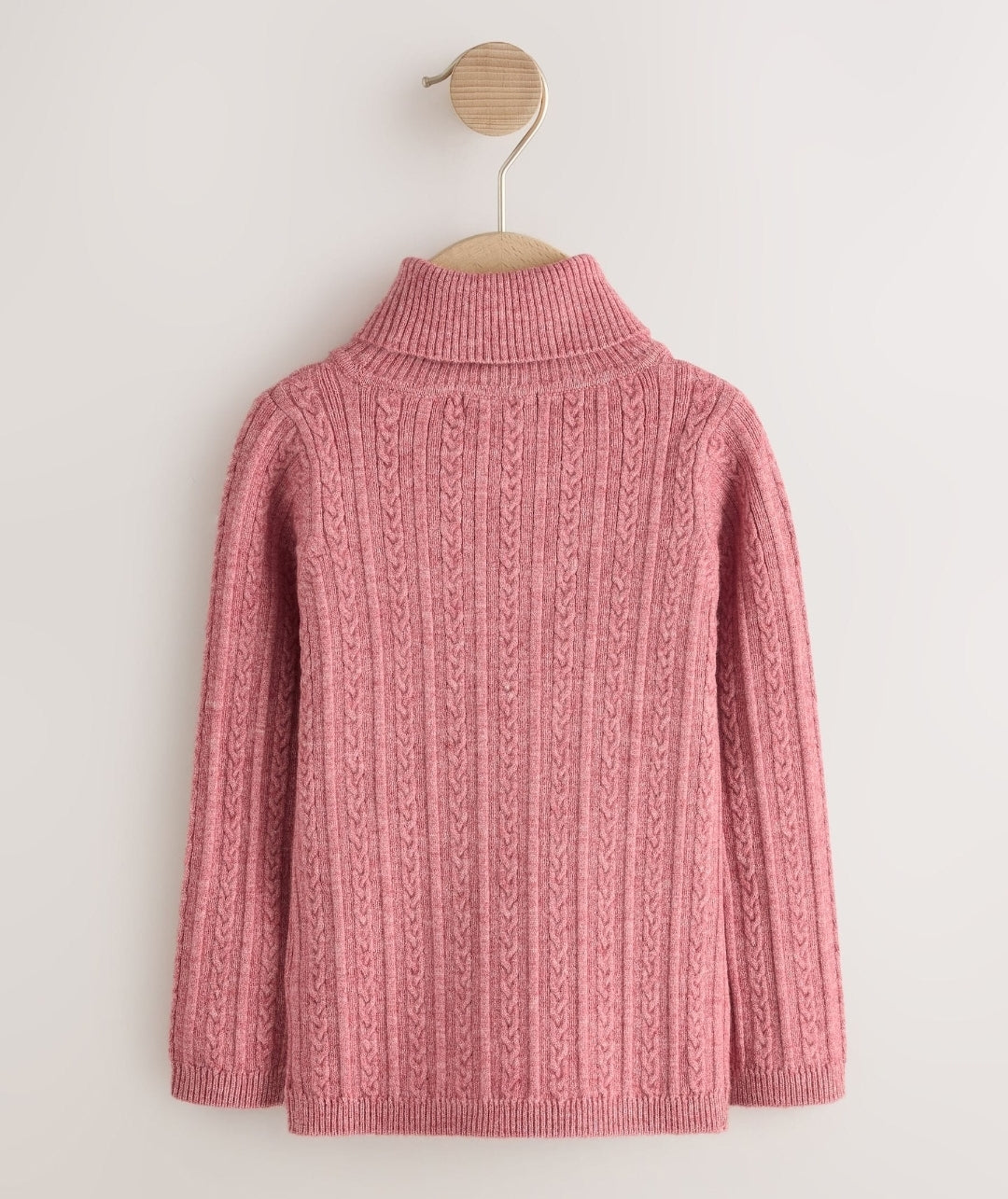 Pink Roll Neck Jumper