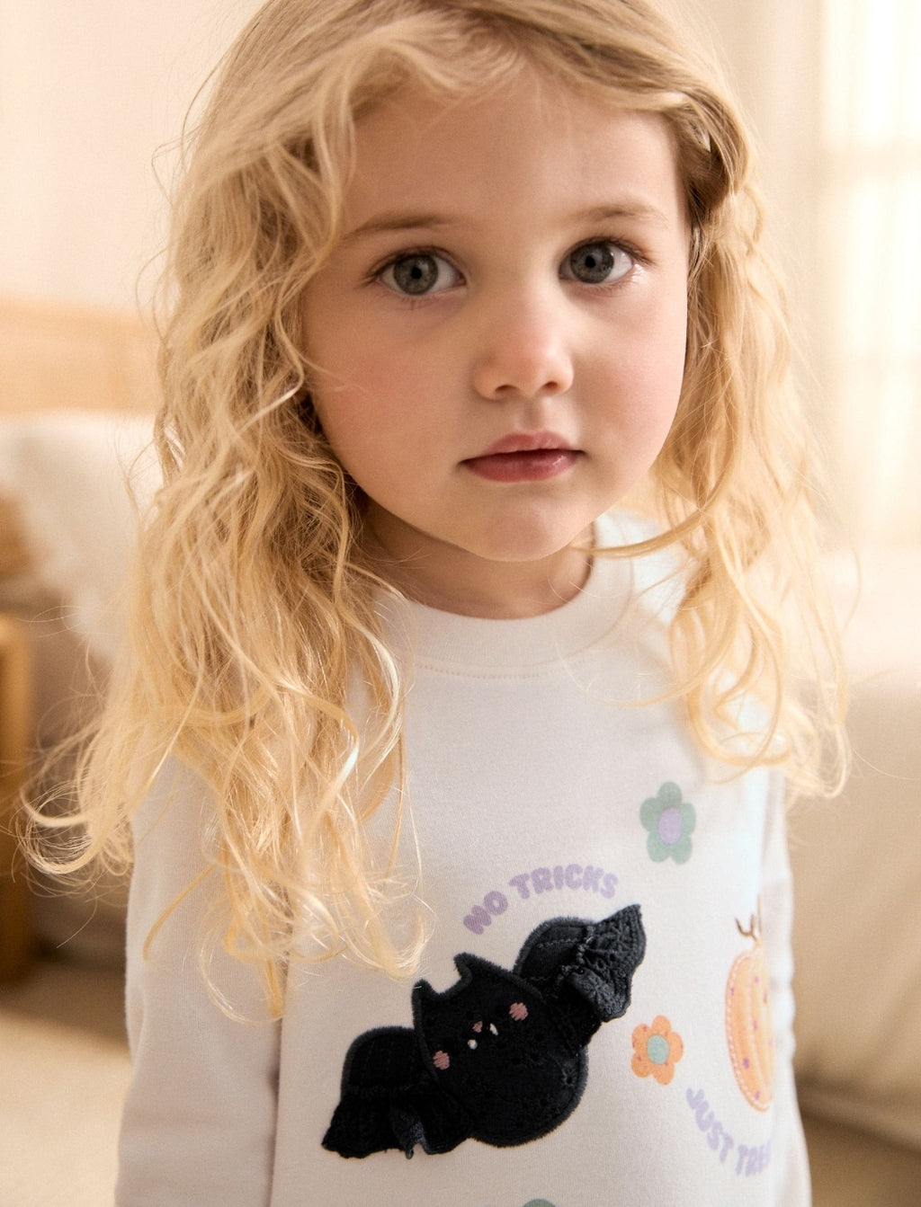 Monochrome Stripe Halloween Characters Snuggle Pyjamas
