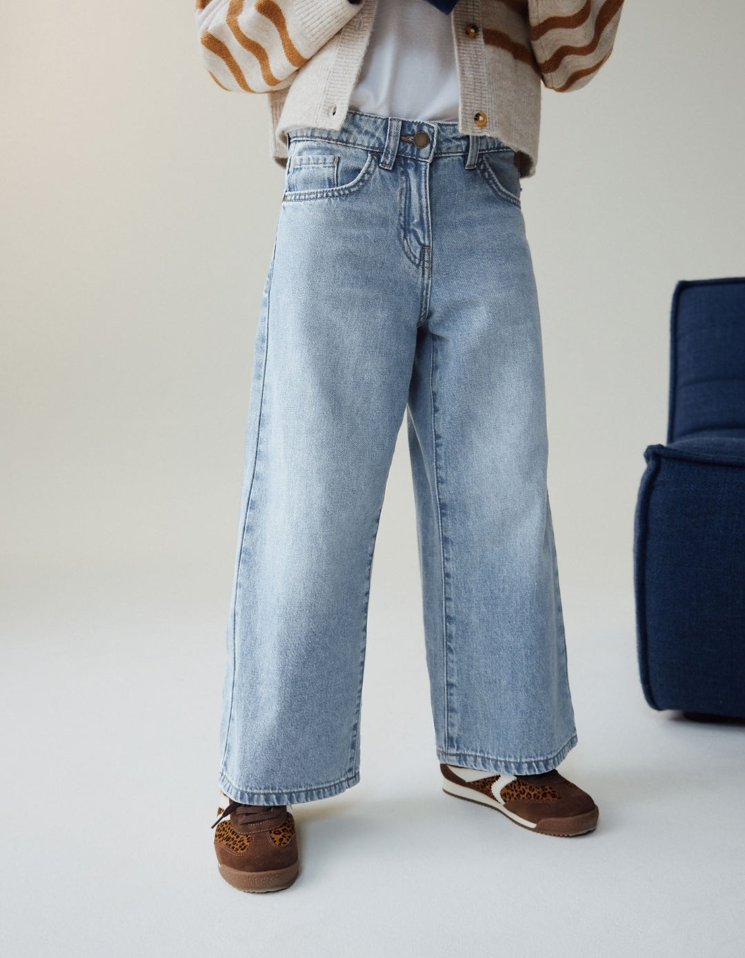 Light Blue Extra Wide Leg Jeans