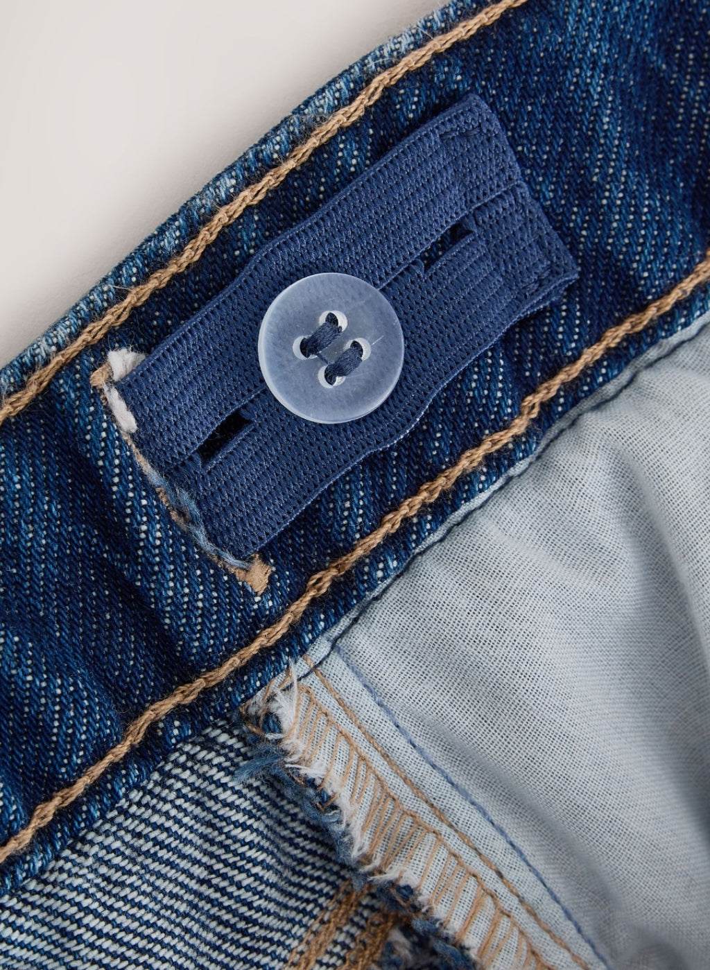Blue Check Denim Peplum Wide Leg
Jeans