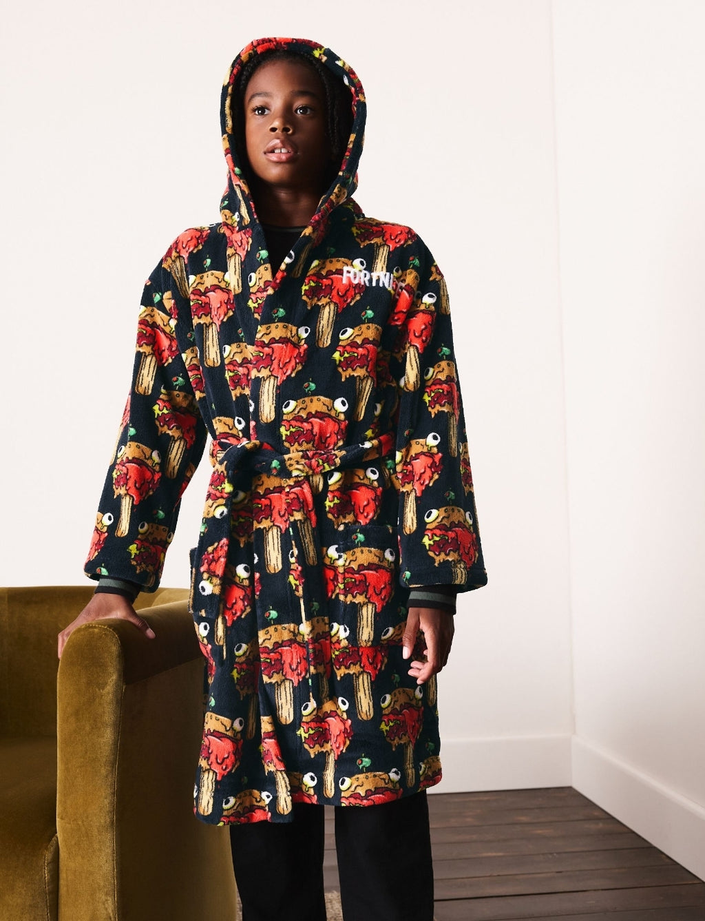 Navy Fortnite All Over Print
Fleece Robe