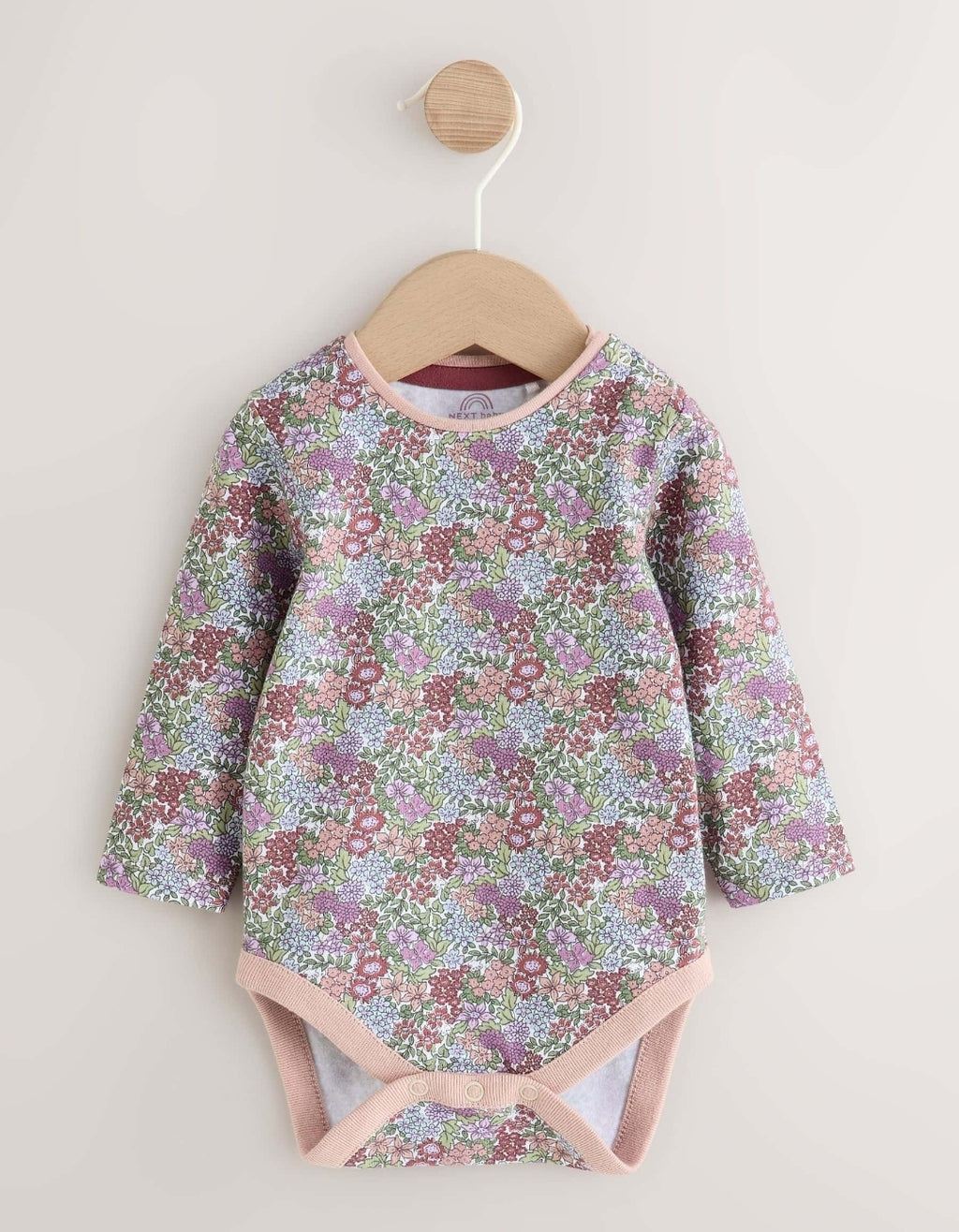Chocolate Brown Corduroy Baby Long Sleeve Bodysuit And Dungar