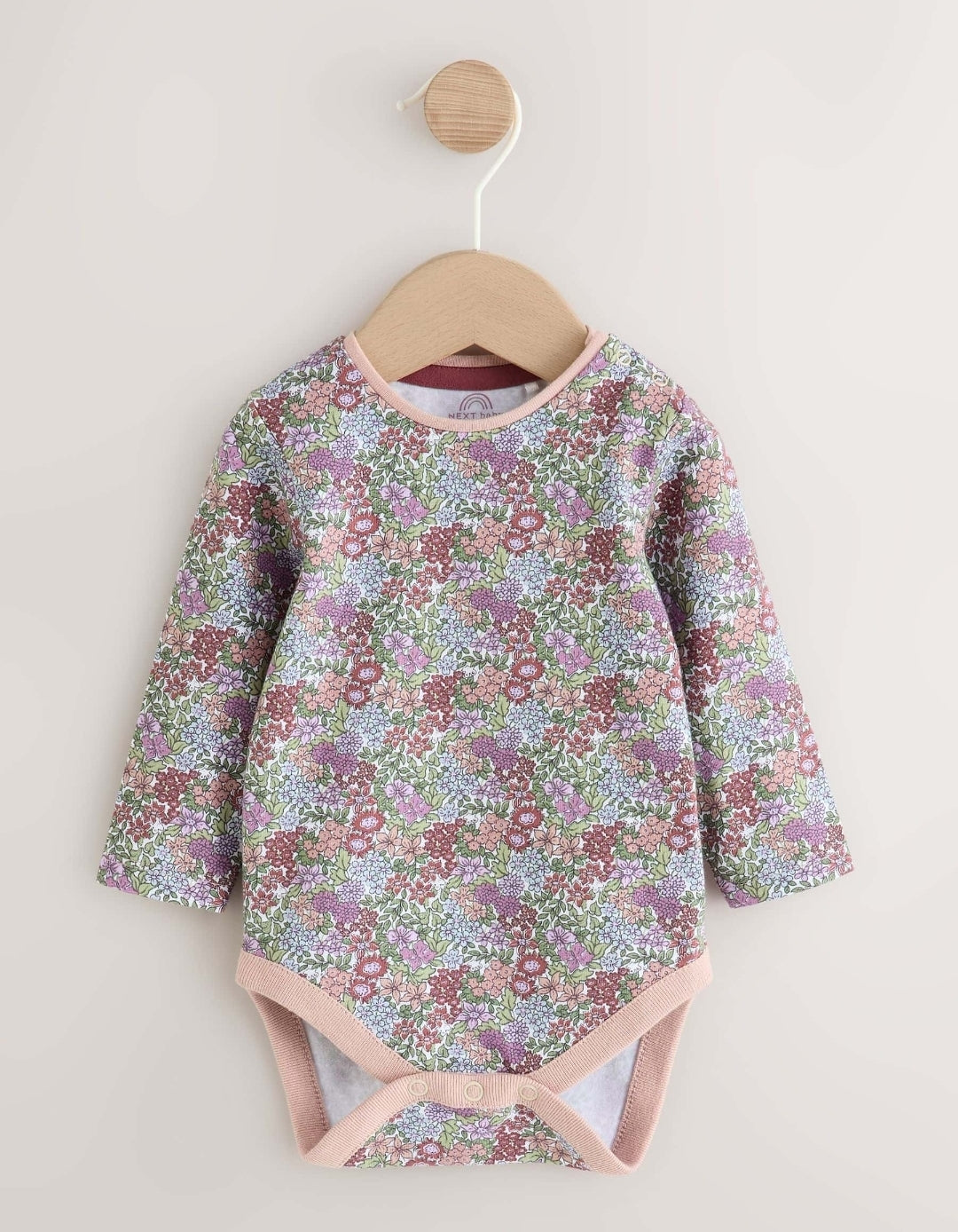 Chocolate Brown Corduroy Baby Long Sleeve Bodysuit And Dungar