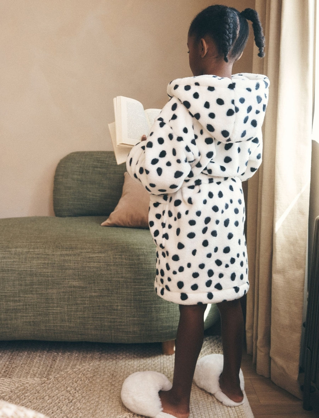 Monochrome Dalmation Print Fleece
Dressing Gown