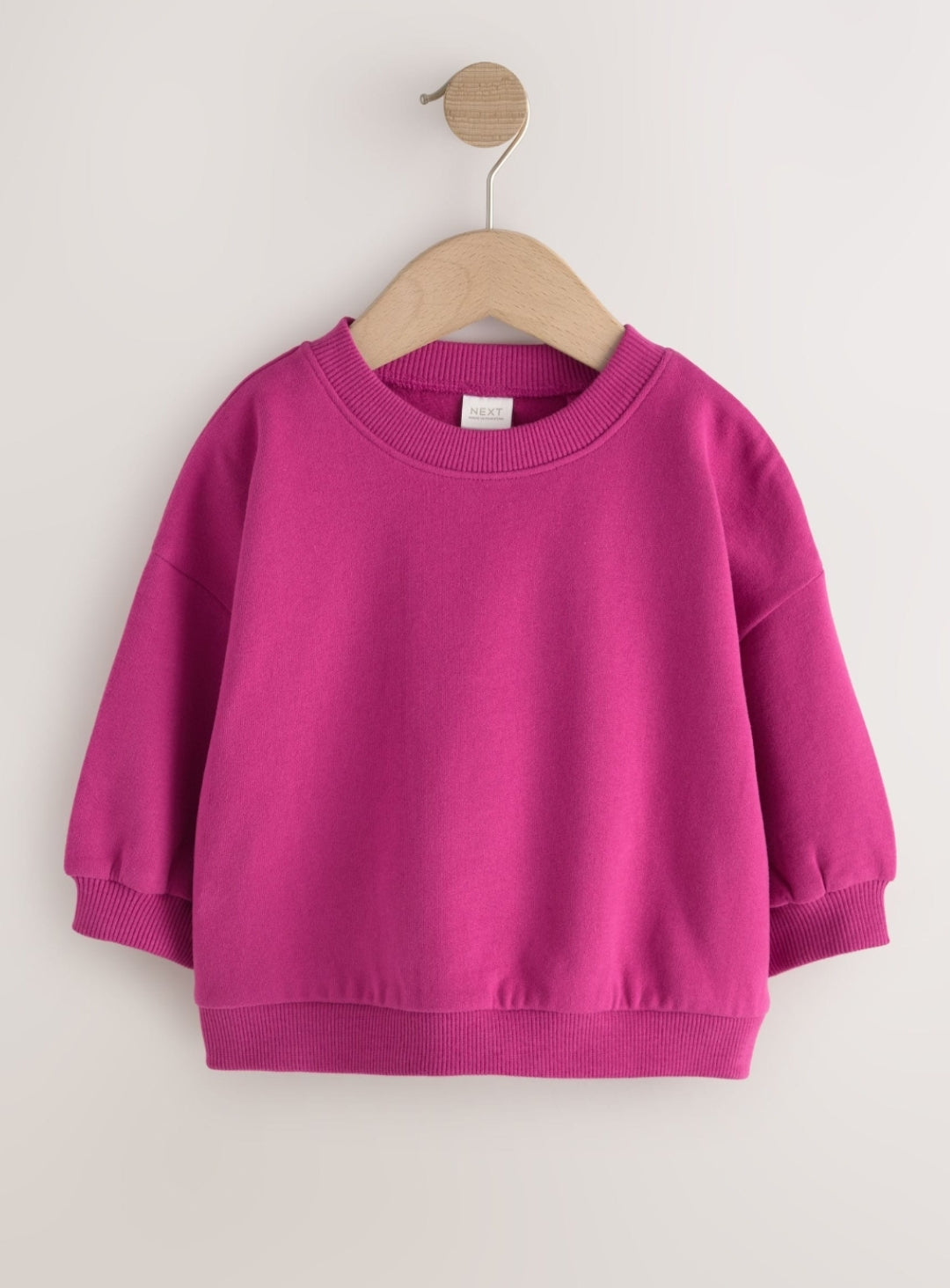 Berry Pink/ Olive Green/ Brown Crew Neck Sweatshirts 3 Pack