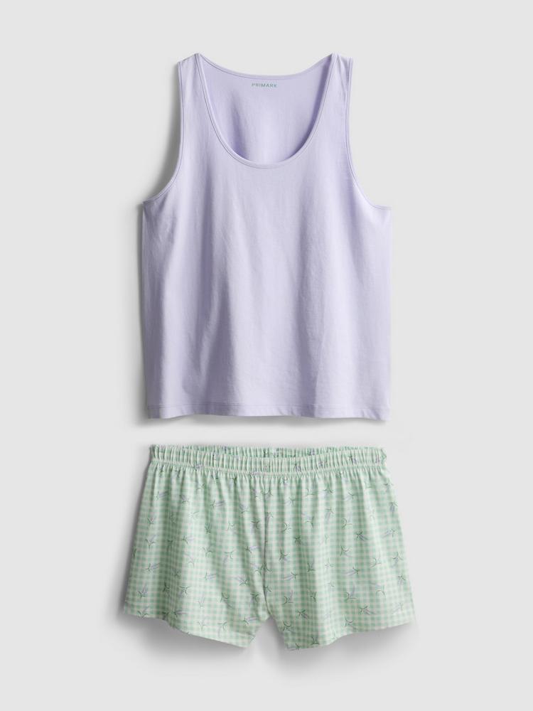 Cotton Vest And Short Pyjamas