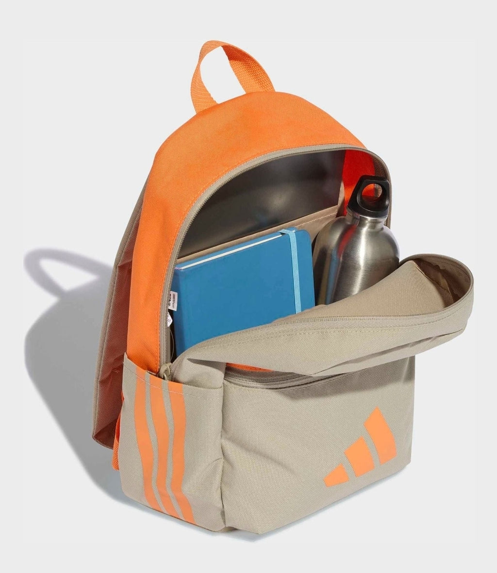 adidas Brown 3 Bar Kids Backpack