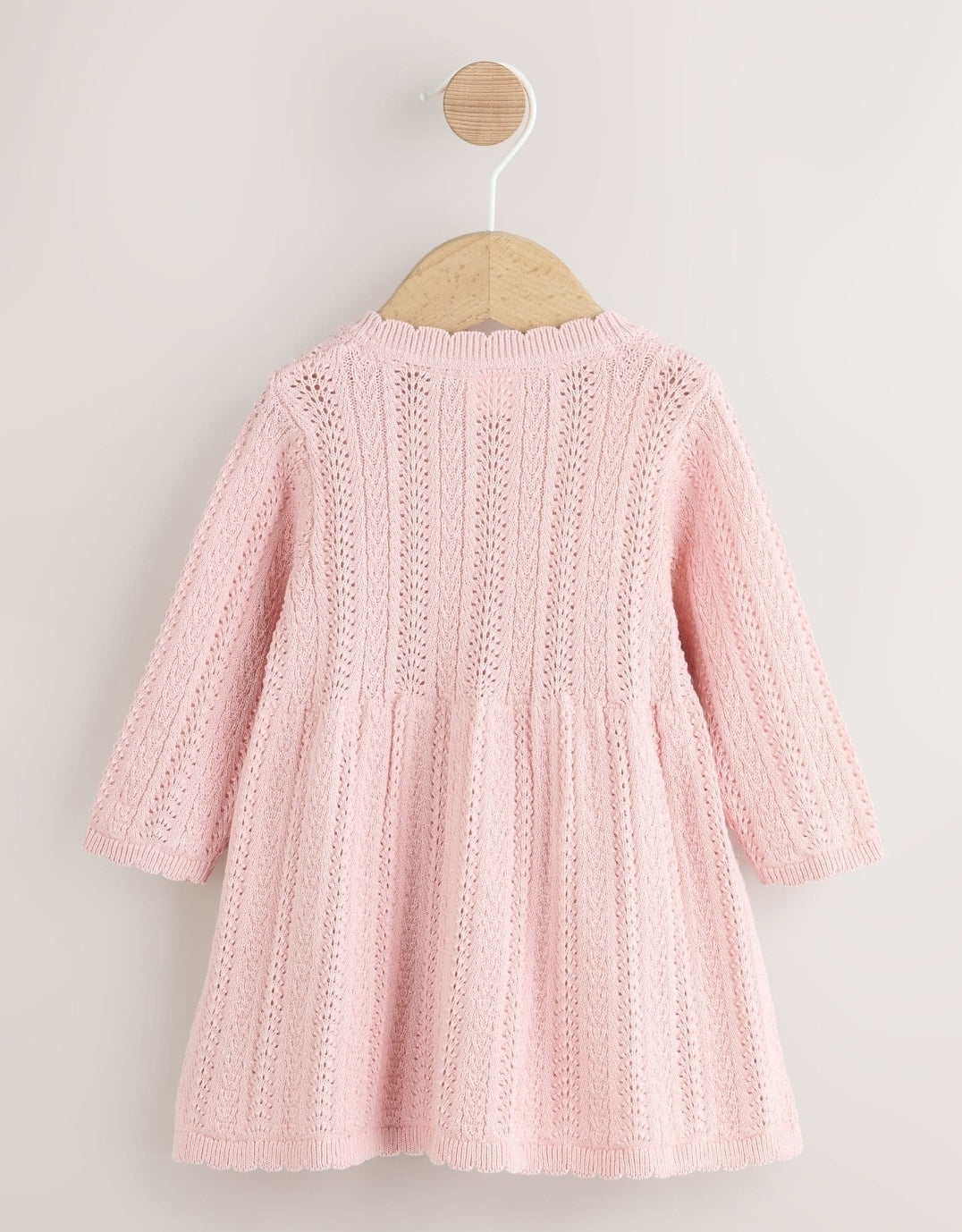 Pink Knitted Baby Dress