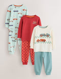 Red/Blue Race Car Relaxed Snuggle Pyjamas 3 Pack