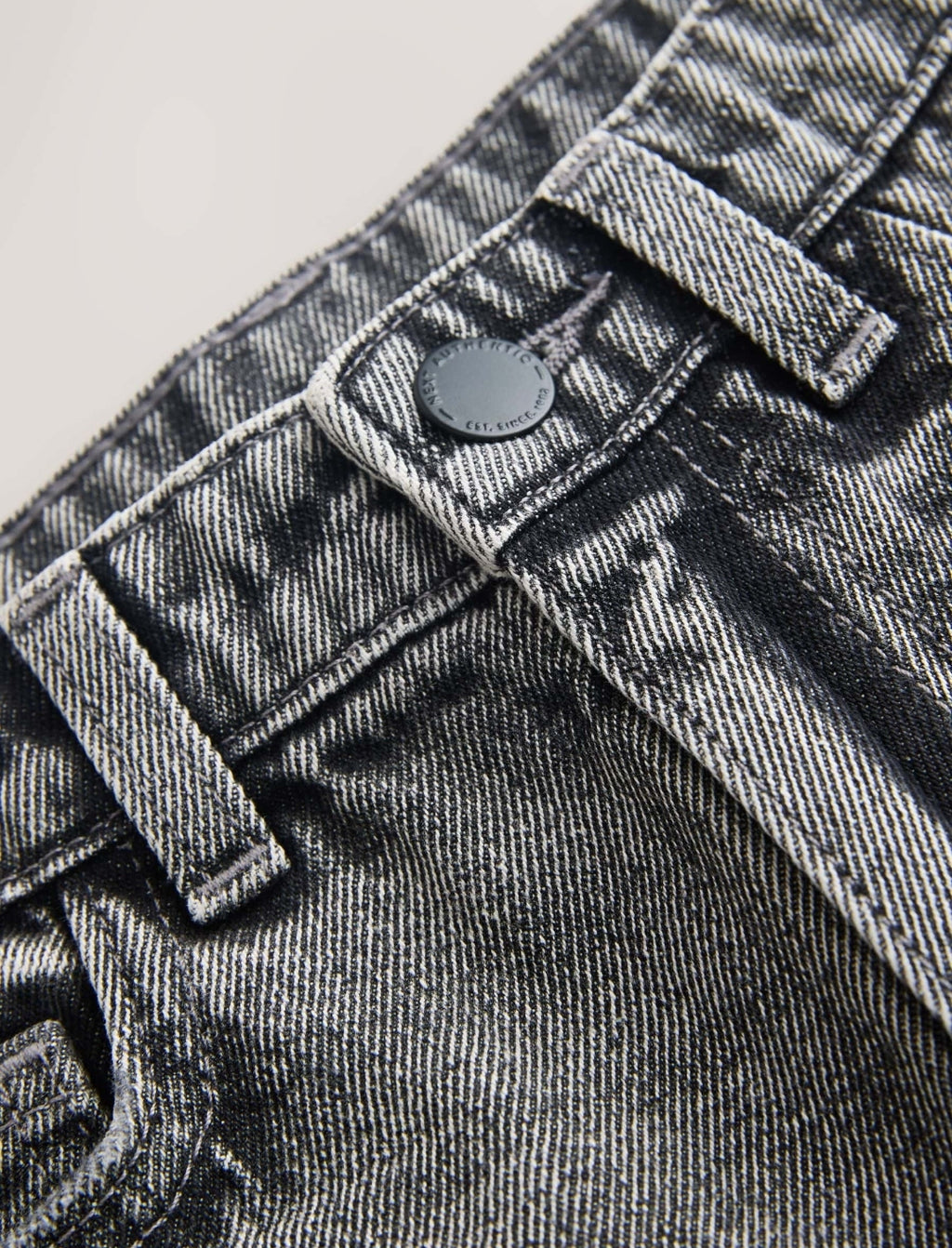 Dark Grey Loose Fit Authentic Jeans