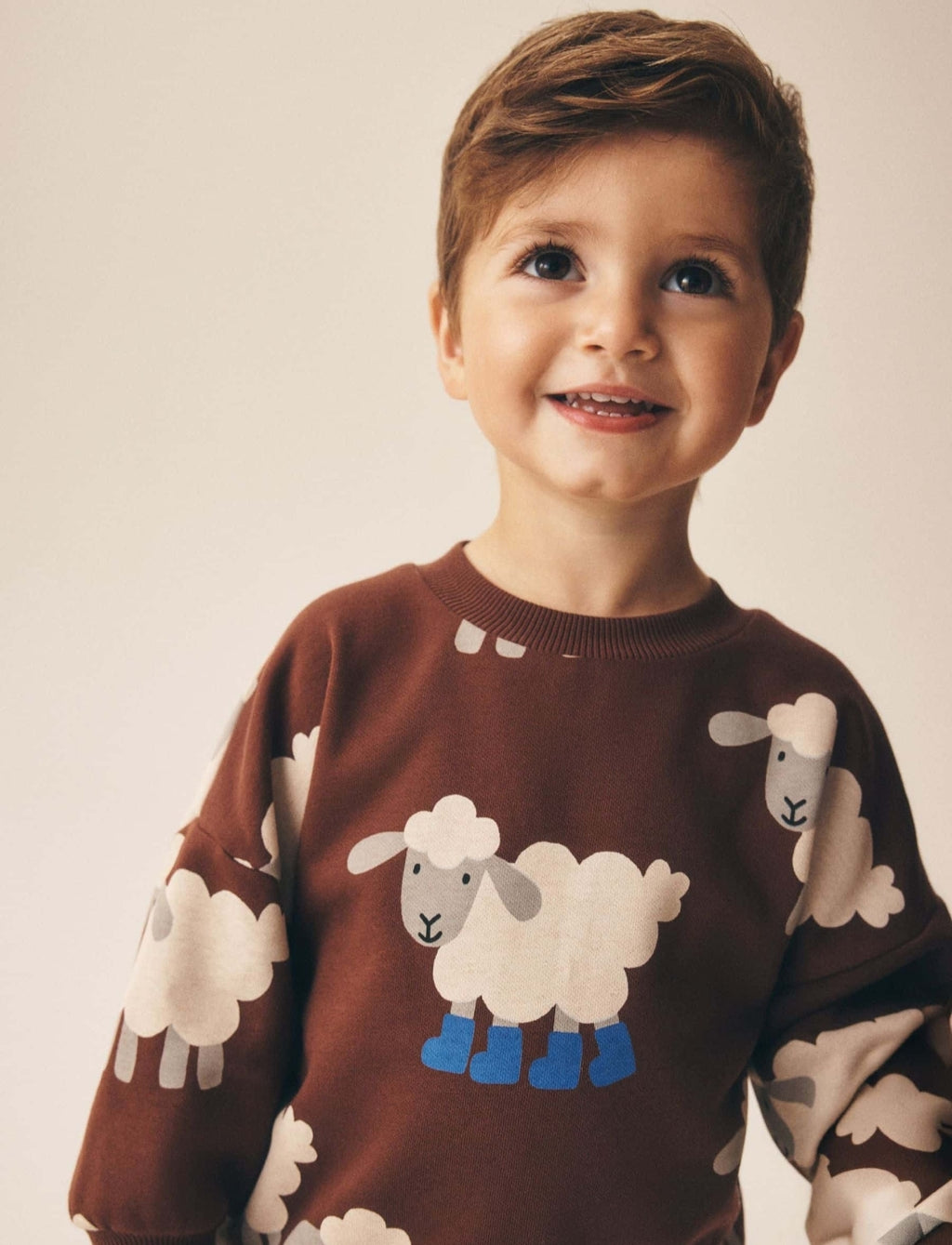 Brown Sheep All Over Printed Crew Neck
Sweat Top