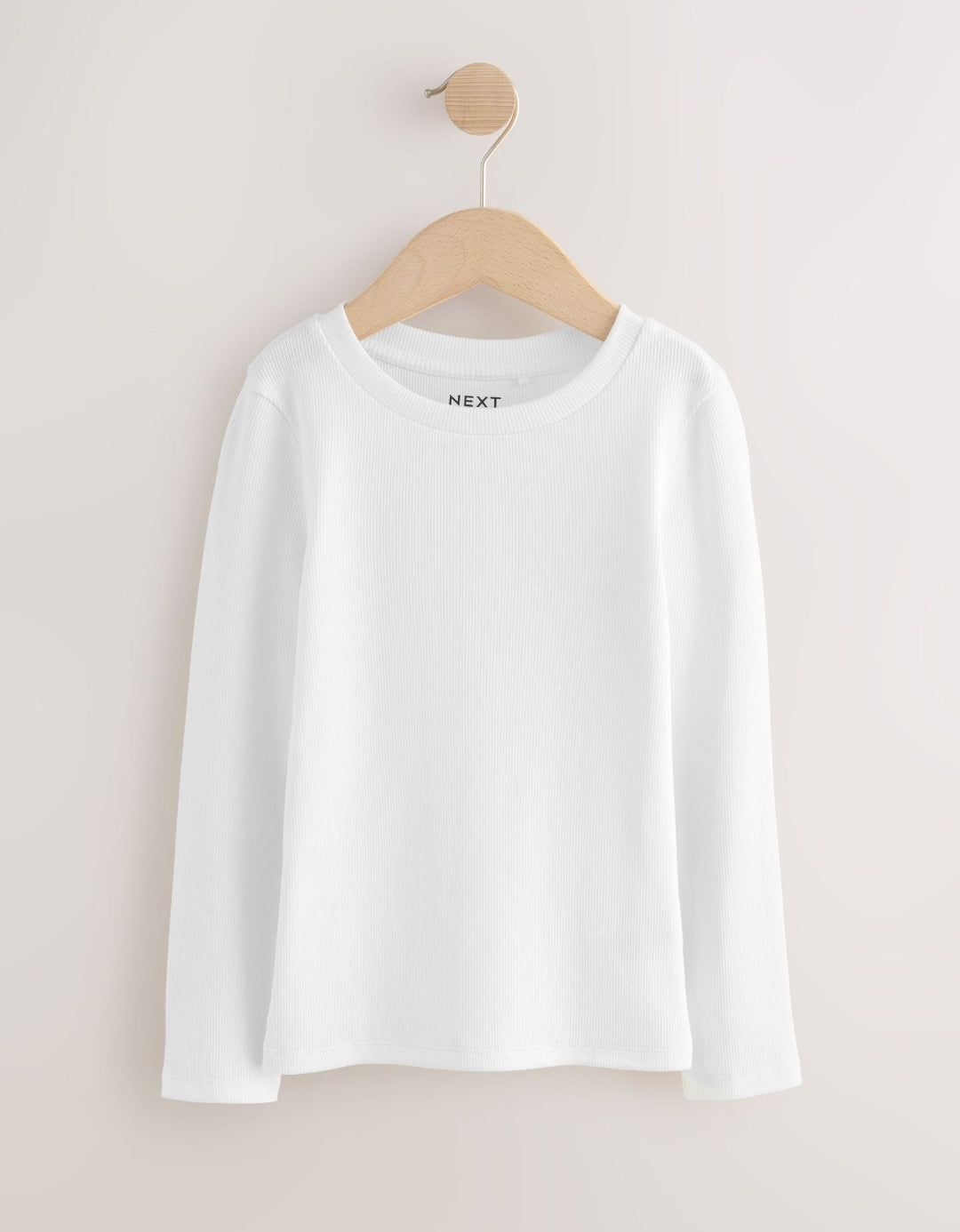 Black/White Long Sleeve Ribbed Tops 3Pack