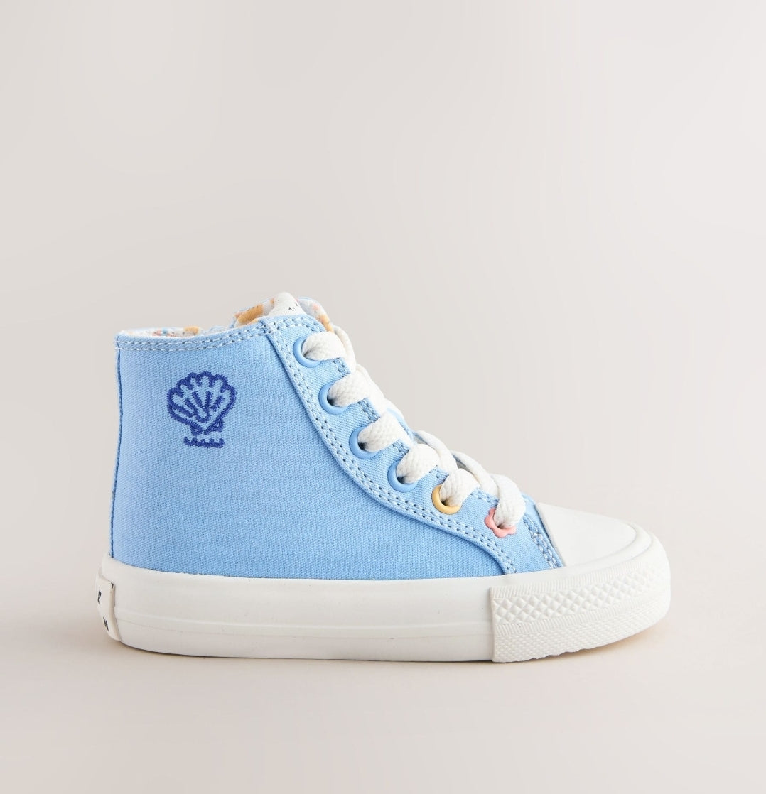 Blue Standard Fit (F) High Top Trainers