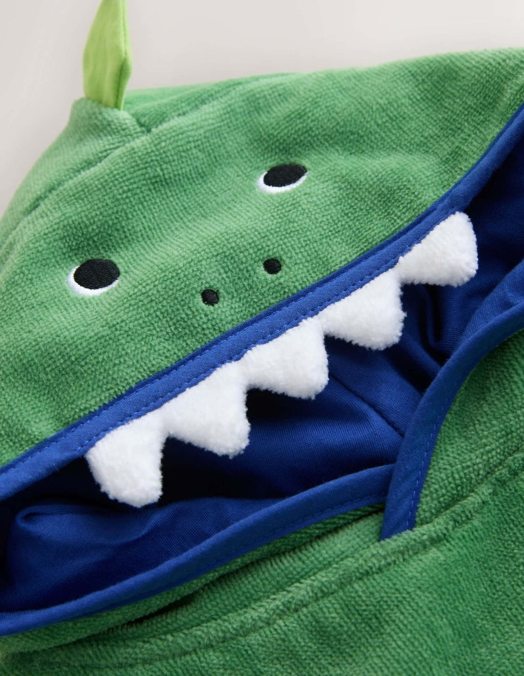 Green Dino Towelling Poncho