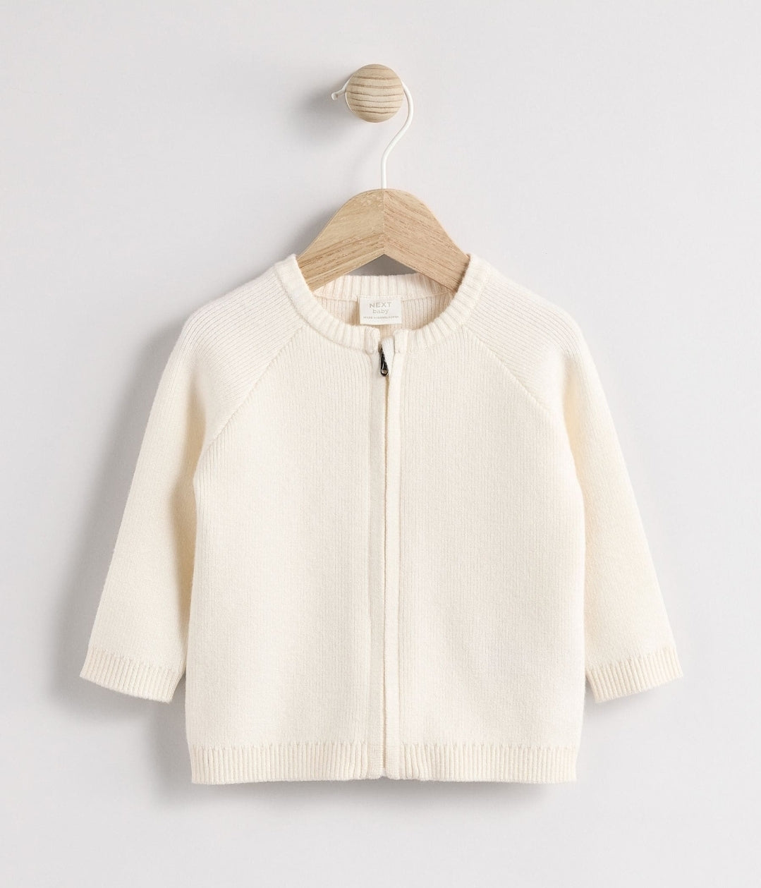 White Knitted Baby Cardigan
