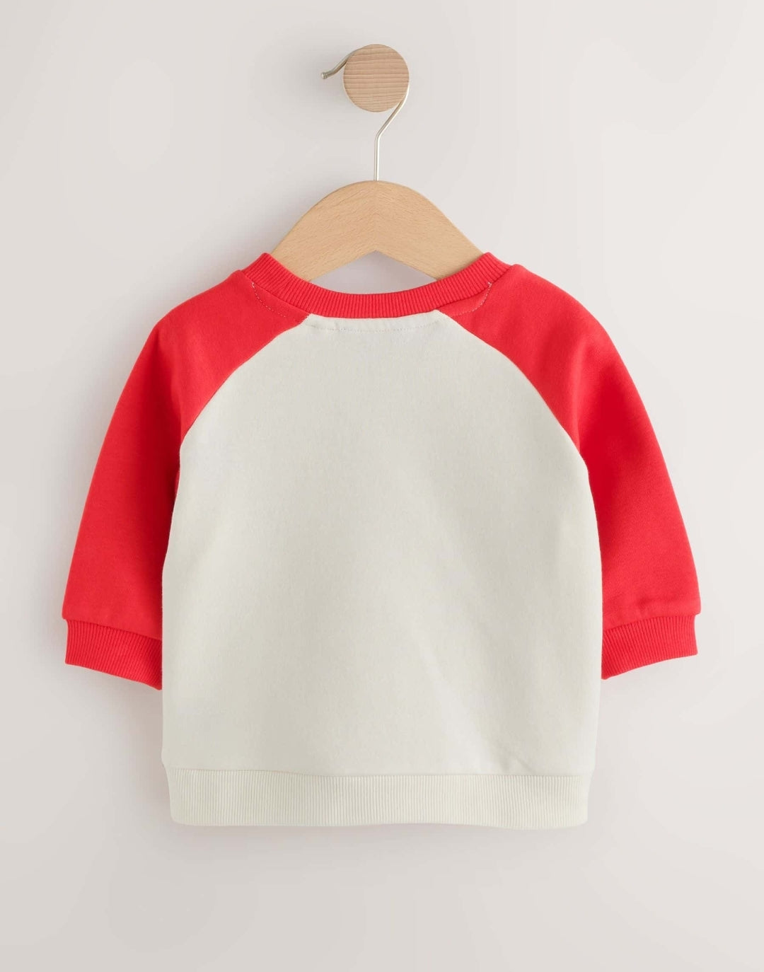 Red/White Happiest WithA Snack Printed Crew Neck Sweat Top