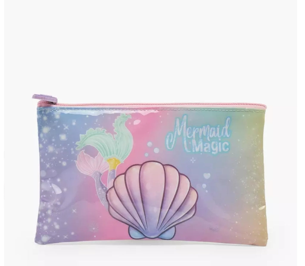 Mermaid Print 5-Piece School Trolley Bag Set  16 inches