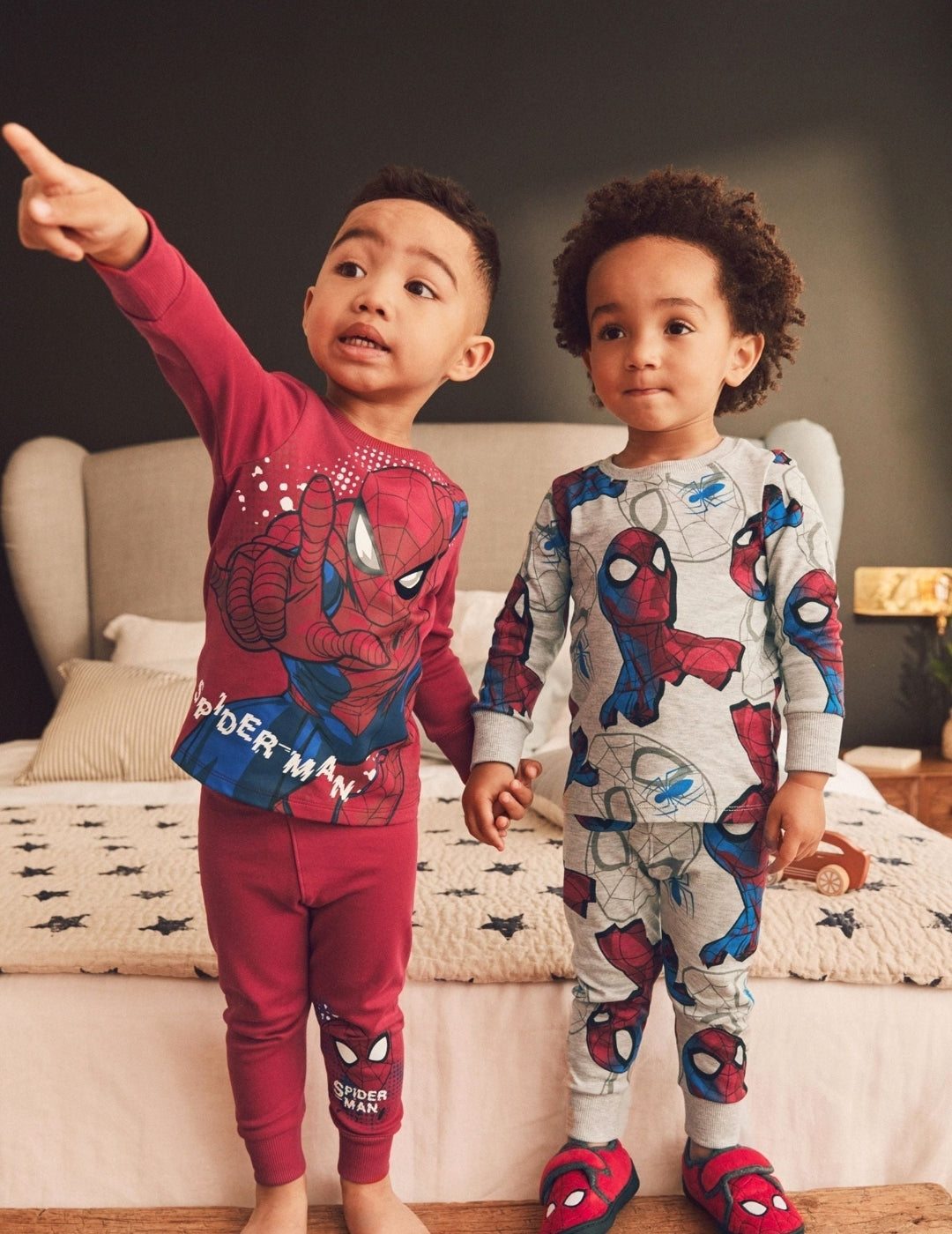 Red/Navy Spiderman Snuggle Pyjamas 2 Pack