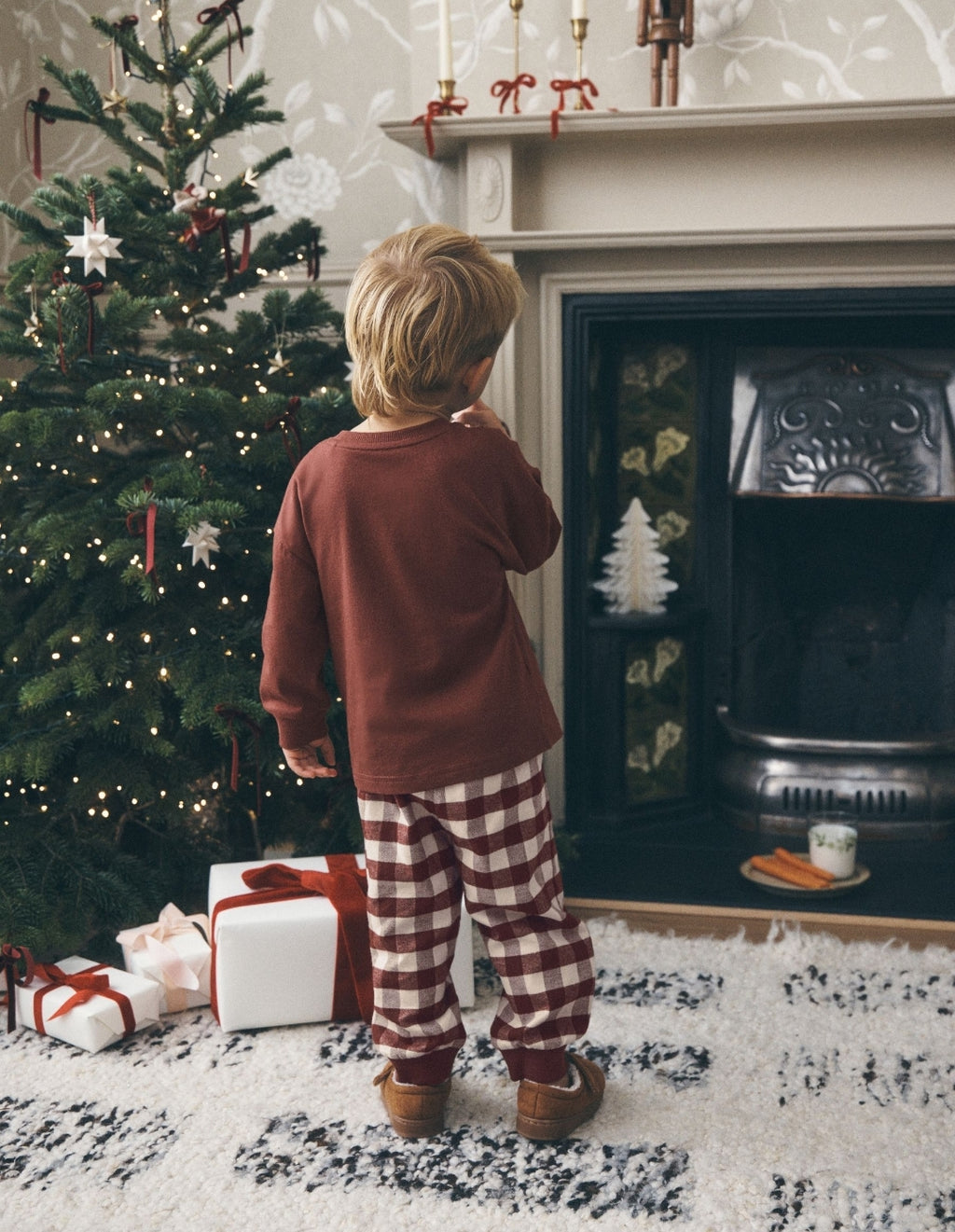 Gingerbread Check Christmas Pyjamas