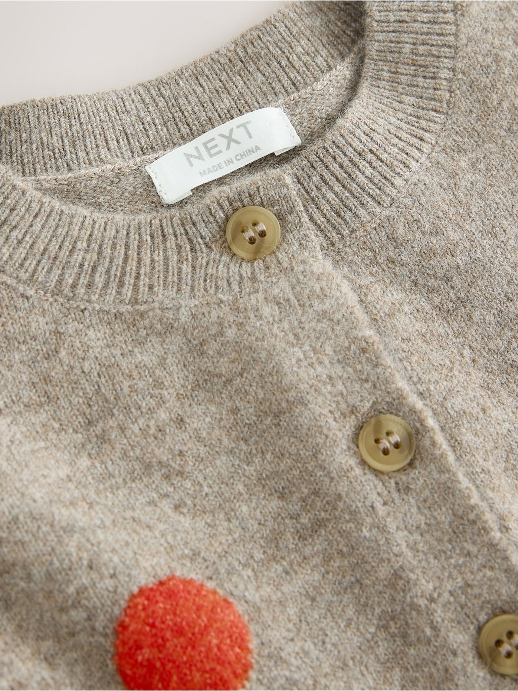 Orange spot Knit Cardigan