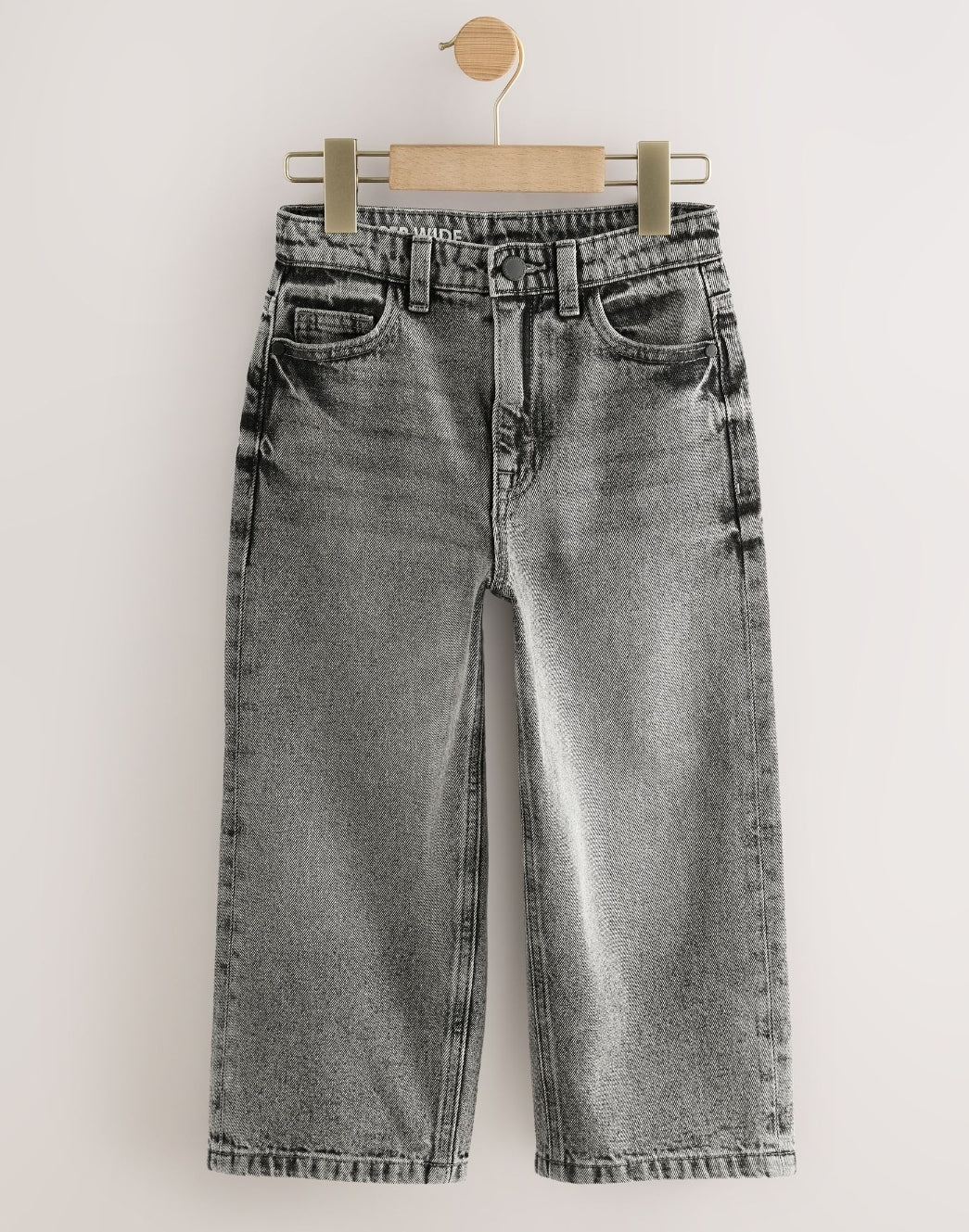 Dark Grey Super-wide Fit Authentic Jeans