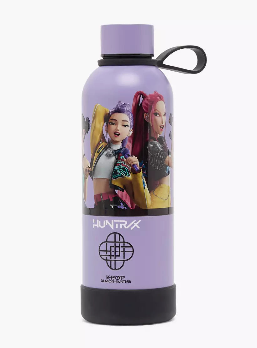 Netflix KPop Demon Hunters Print Stainless Steel Water Bottle with Loop Handle