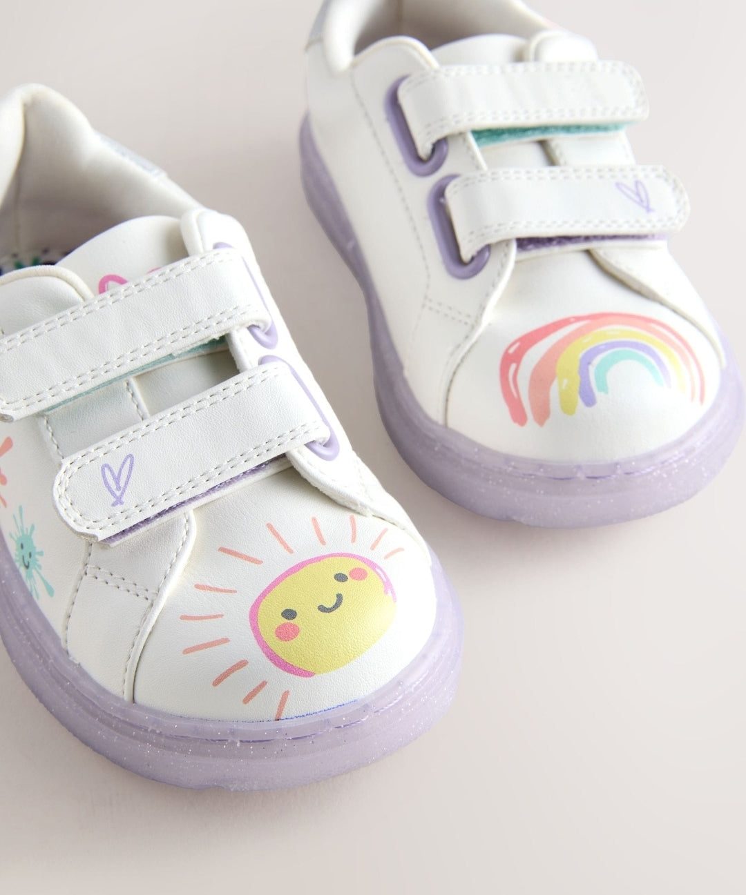 White Touch Fastening Trainers