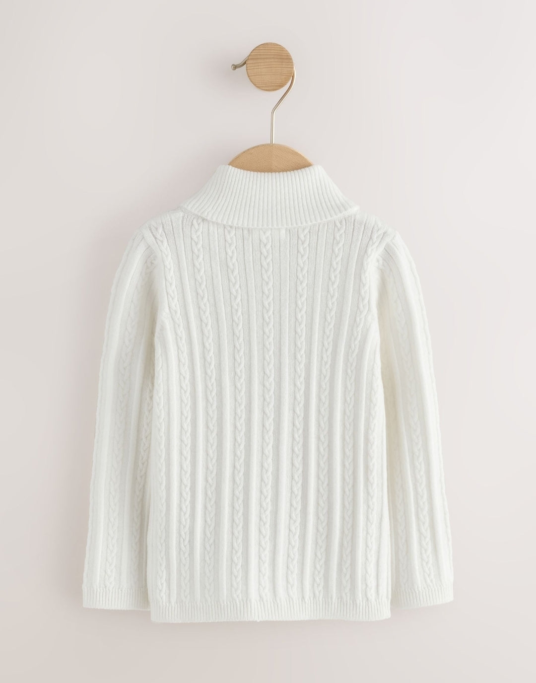 White Roll Neck Jumper