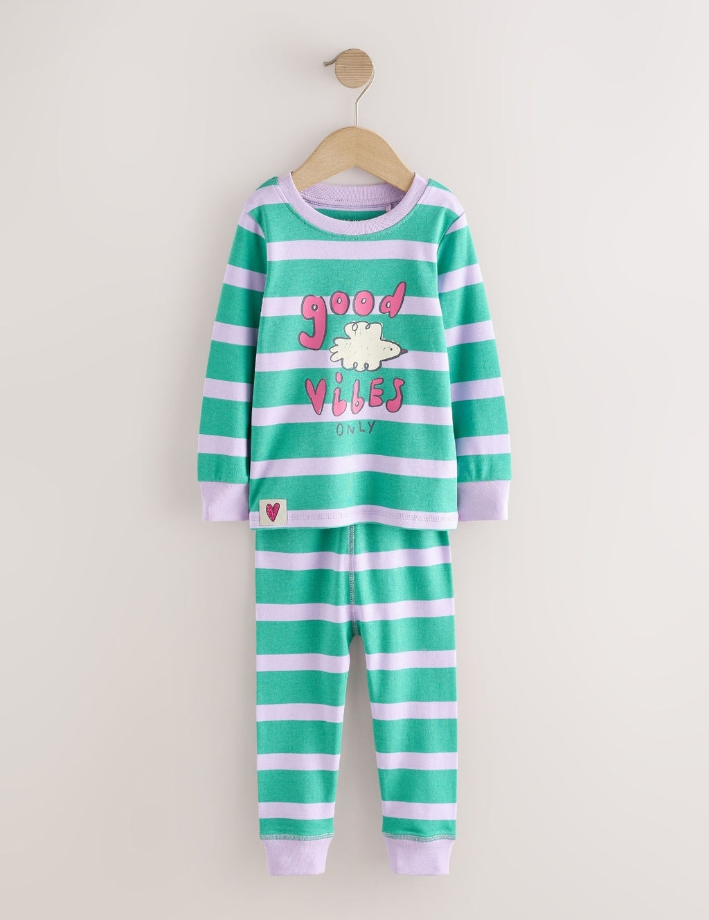 Green/Pink Snuggle Pyjamas 3 Pack