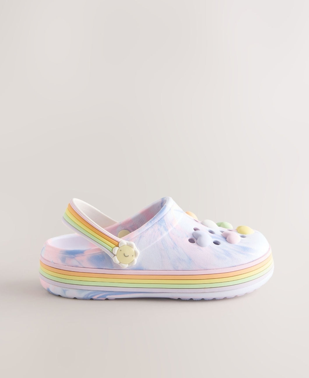 Pink/Purple Heart Light up Clogs