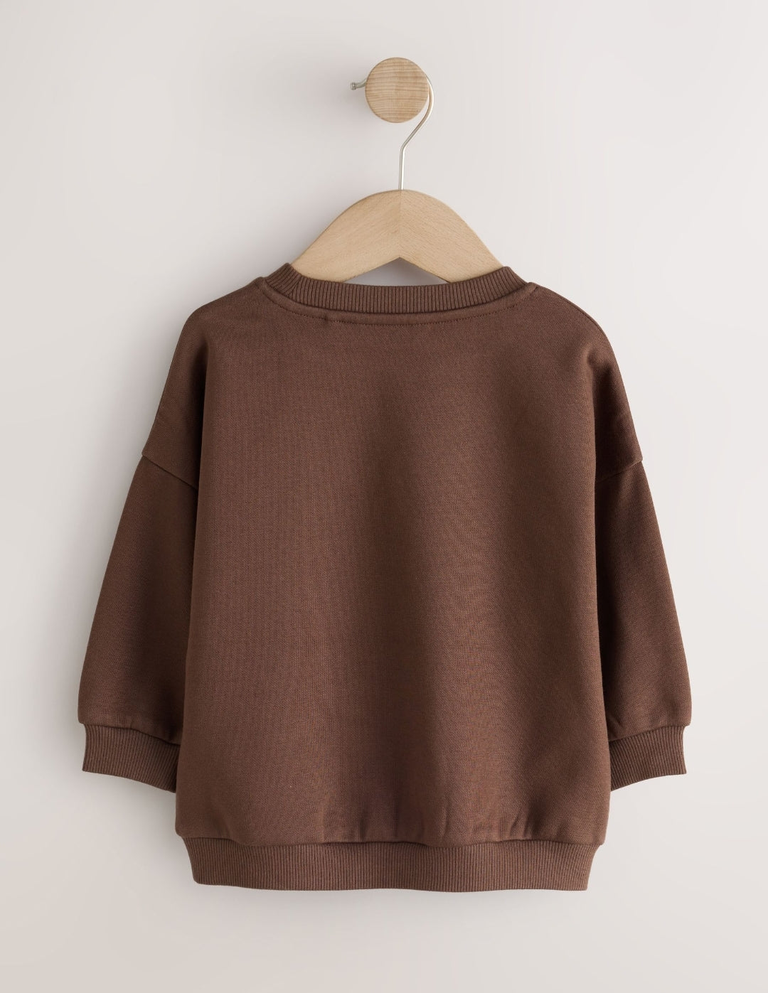 Chocolate Brown Ramen Printed Crew
Neck SweatTop