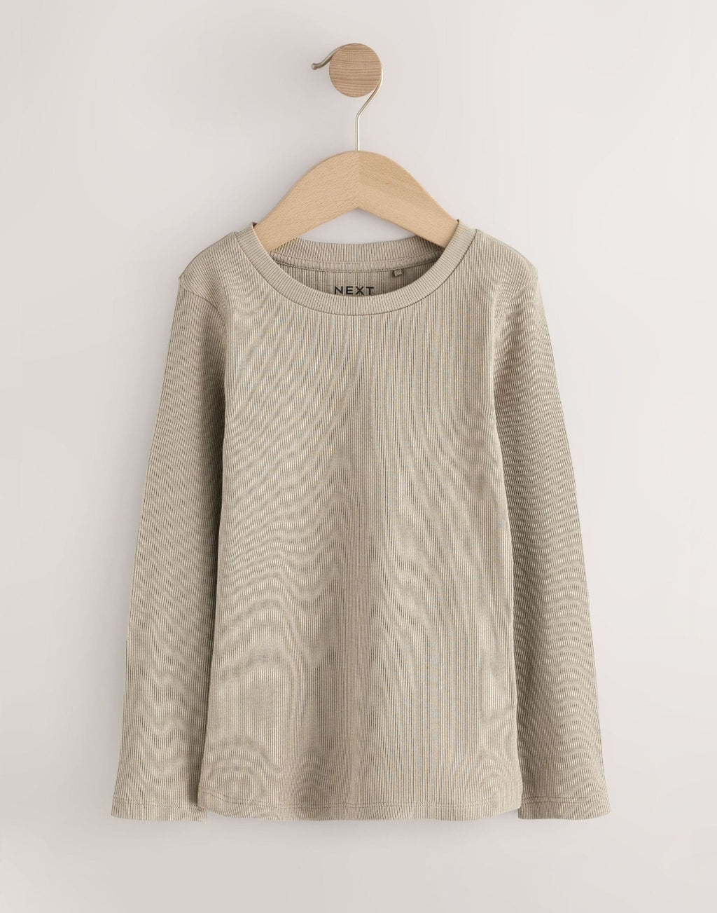 Neutral Ribbed Long Sleeve Tops 5 Pack