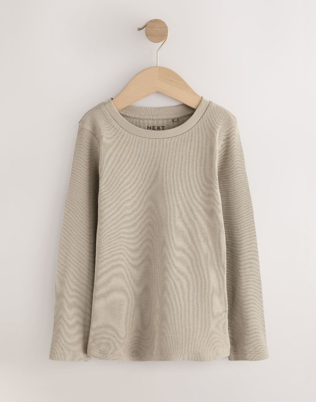 Neutral Ribbed Long Sleeve Tops 5 Pack