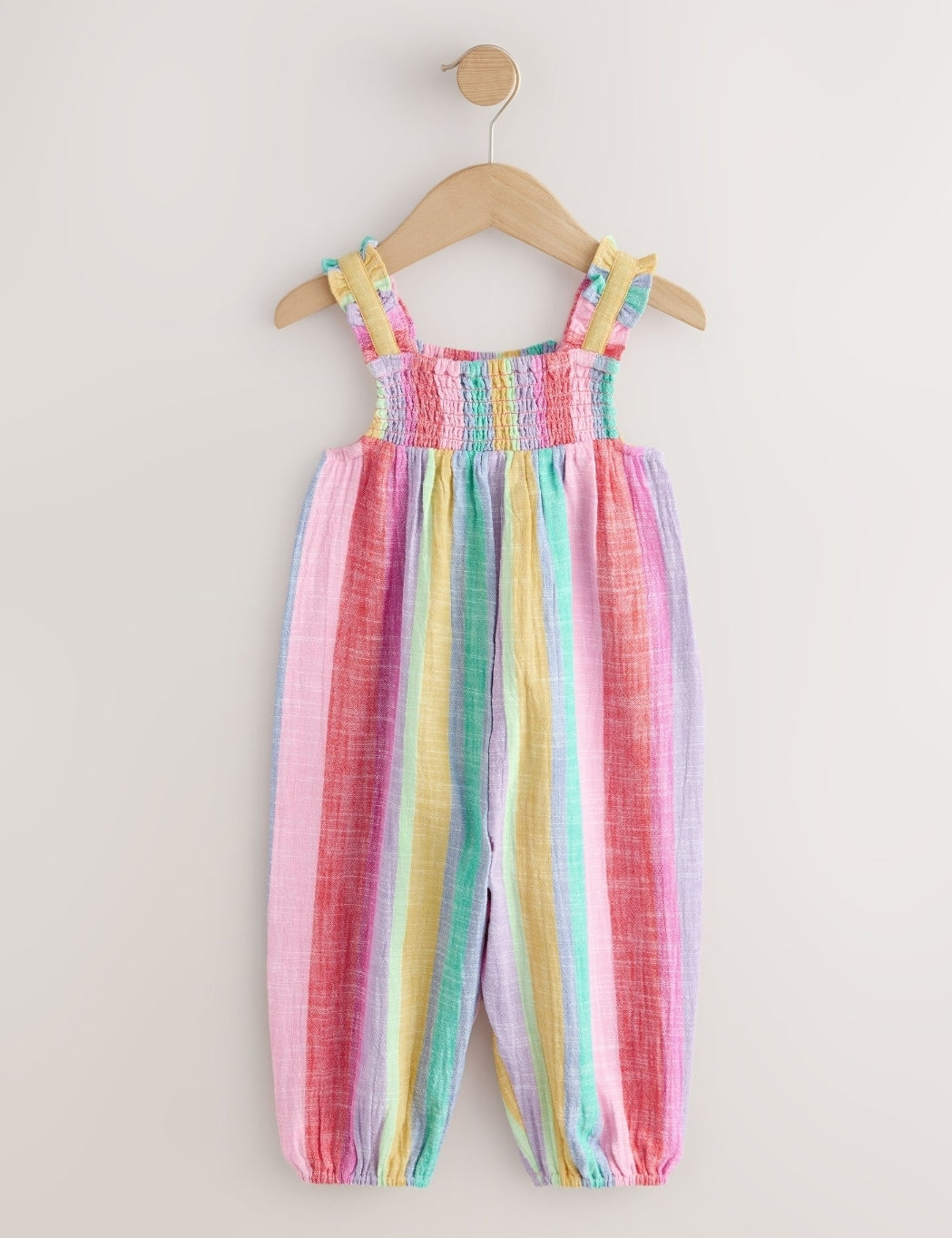 Rainbow Stripe Strappy Jumpsuit