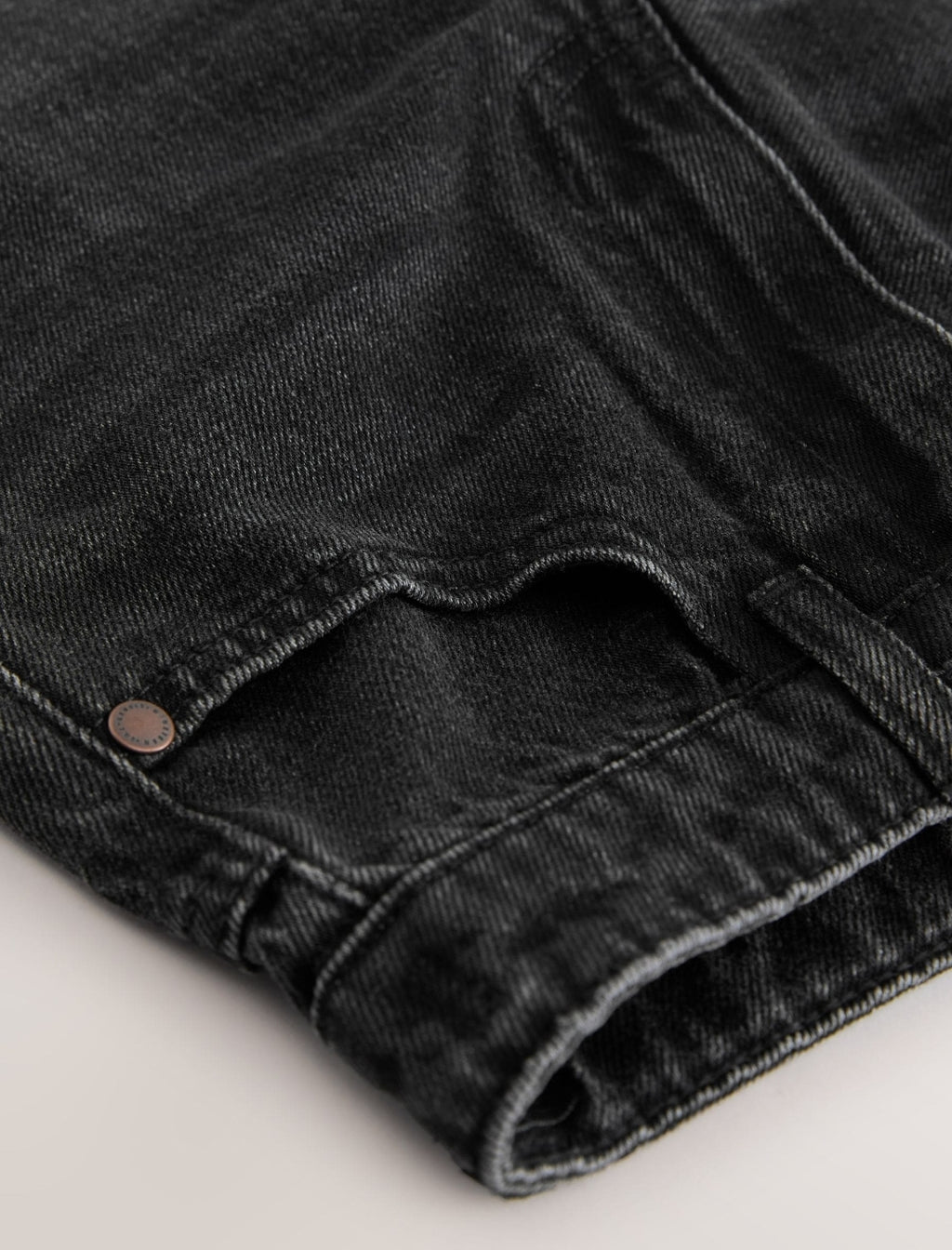 Washed Black Wide Fit Authentic Jeans
