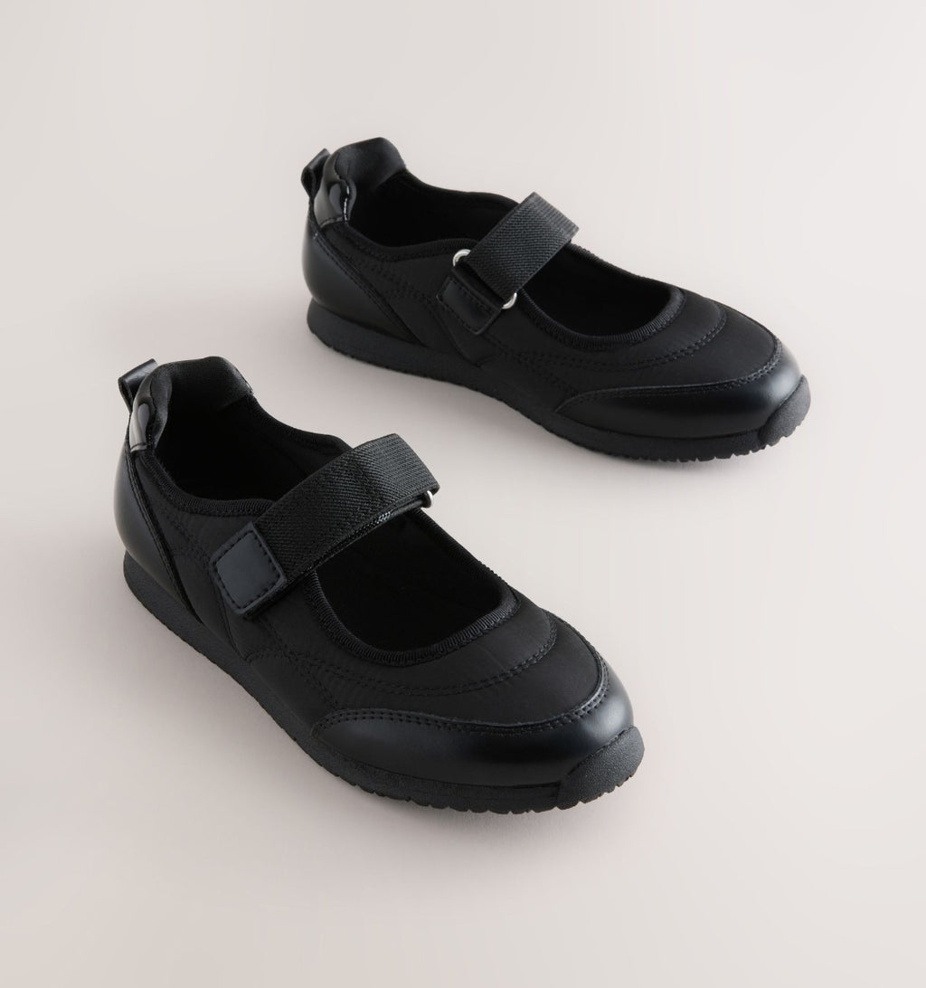 Black Mary Jane Sporty Trainers