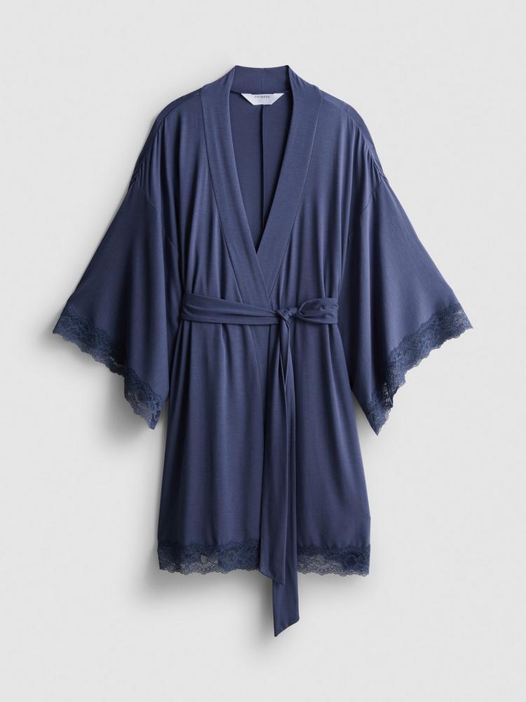 Primark Modal Rich Lace Trim Robe