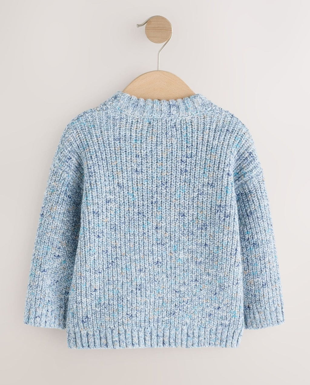 Blue Twist Knitted Crew Neck
Jumper