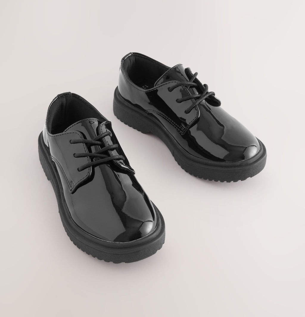 Black Patent Standard Fit (F)
School Chunky Lace-Up Shoes