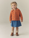 Pumpkin Chunky Bobble Cardigan