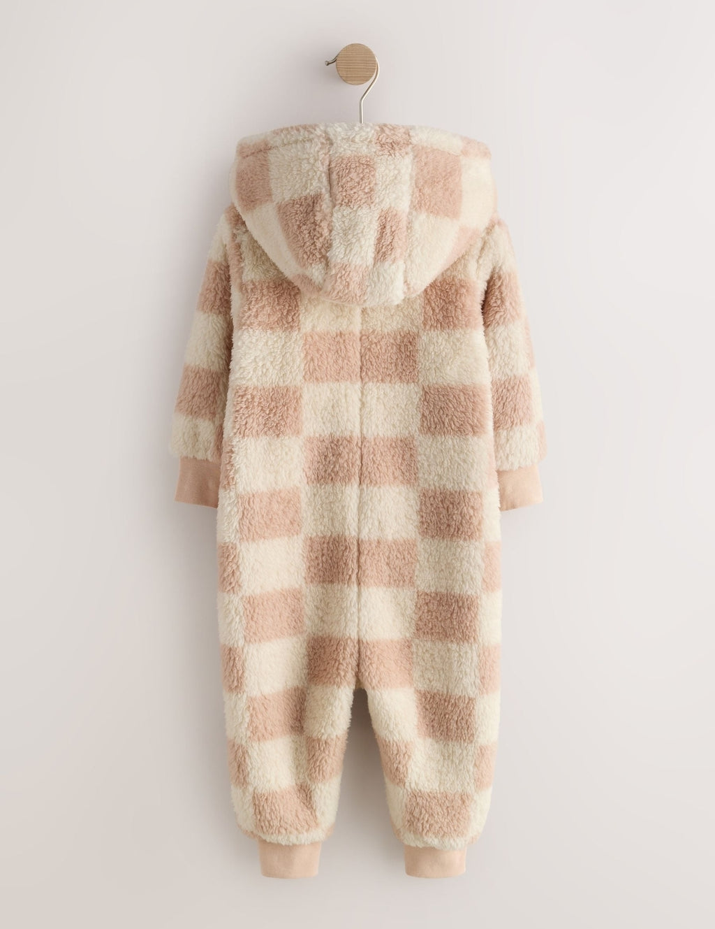 Neutral Check Fleece All-In-One