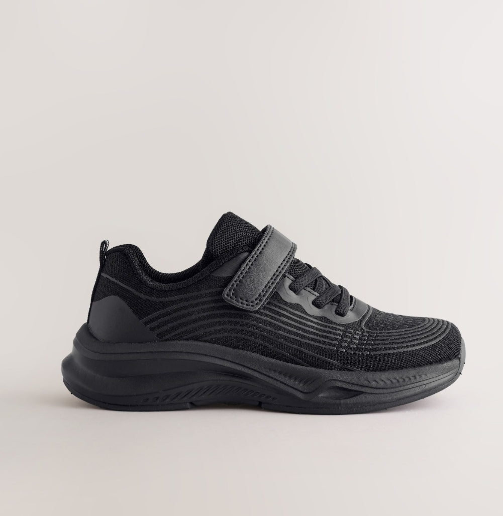 Black Standard Fit (F) Elastic
Lace-Up Trainers