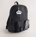 Black Polka Dot Panda Keyring Pocket Backpack