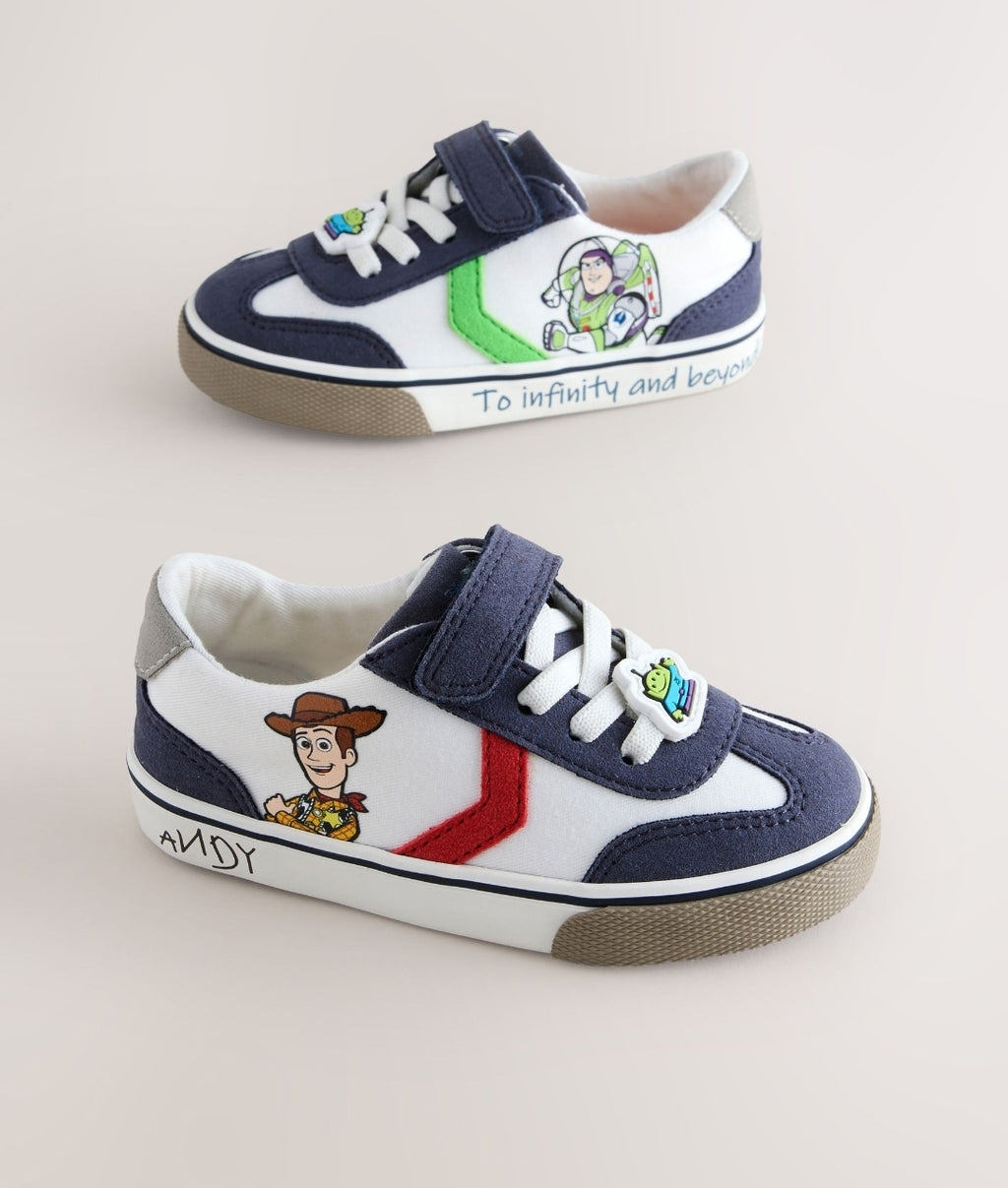 White Toy Story Standard Fit 
Touch Fastening Elastic Lace Trai