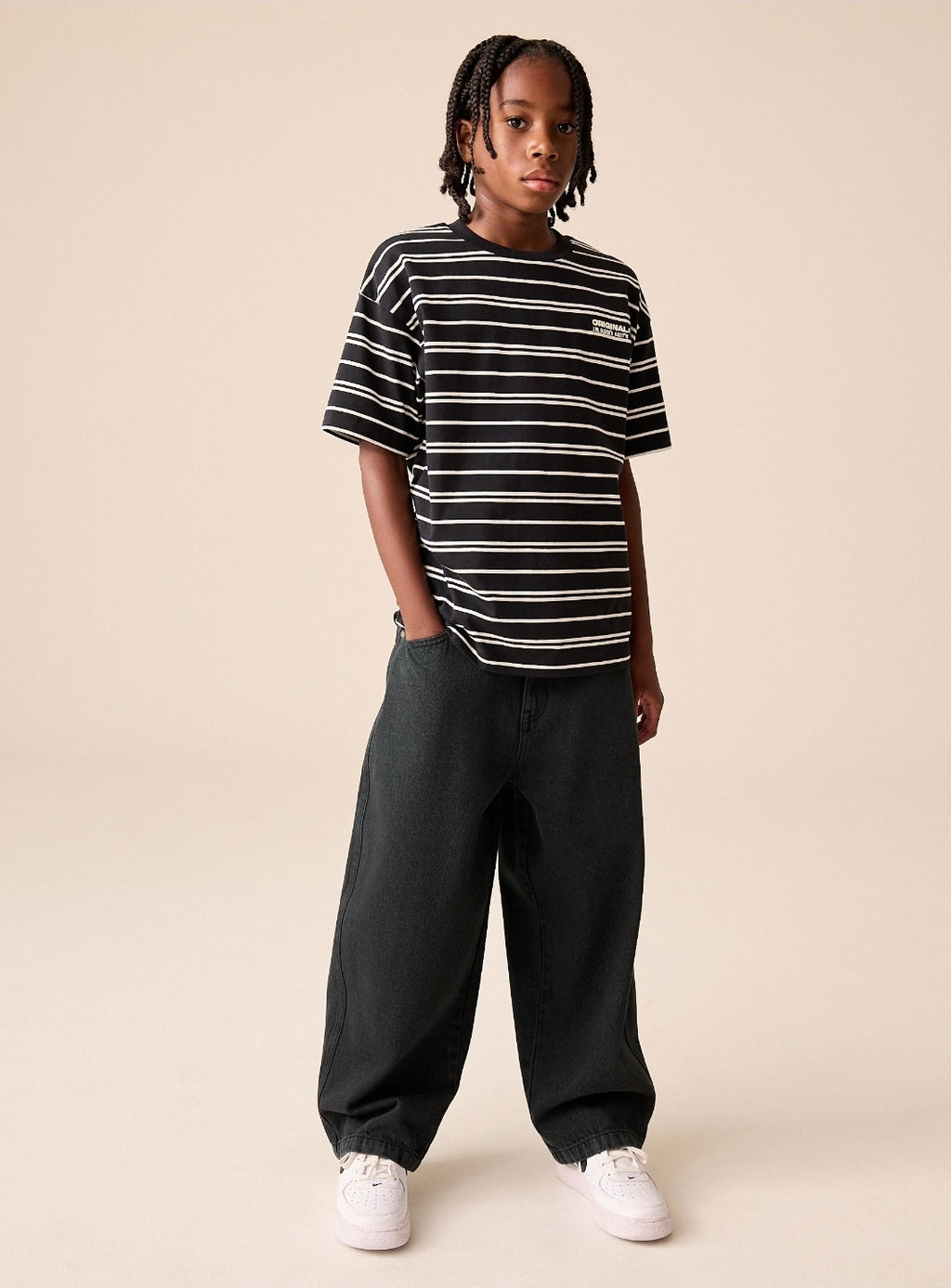 Black Barrel Fit Authentic Jeans